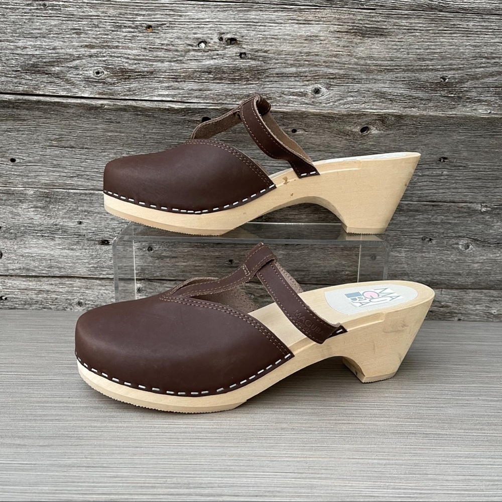 Maguba Stockholm Swedish Clogs Brown